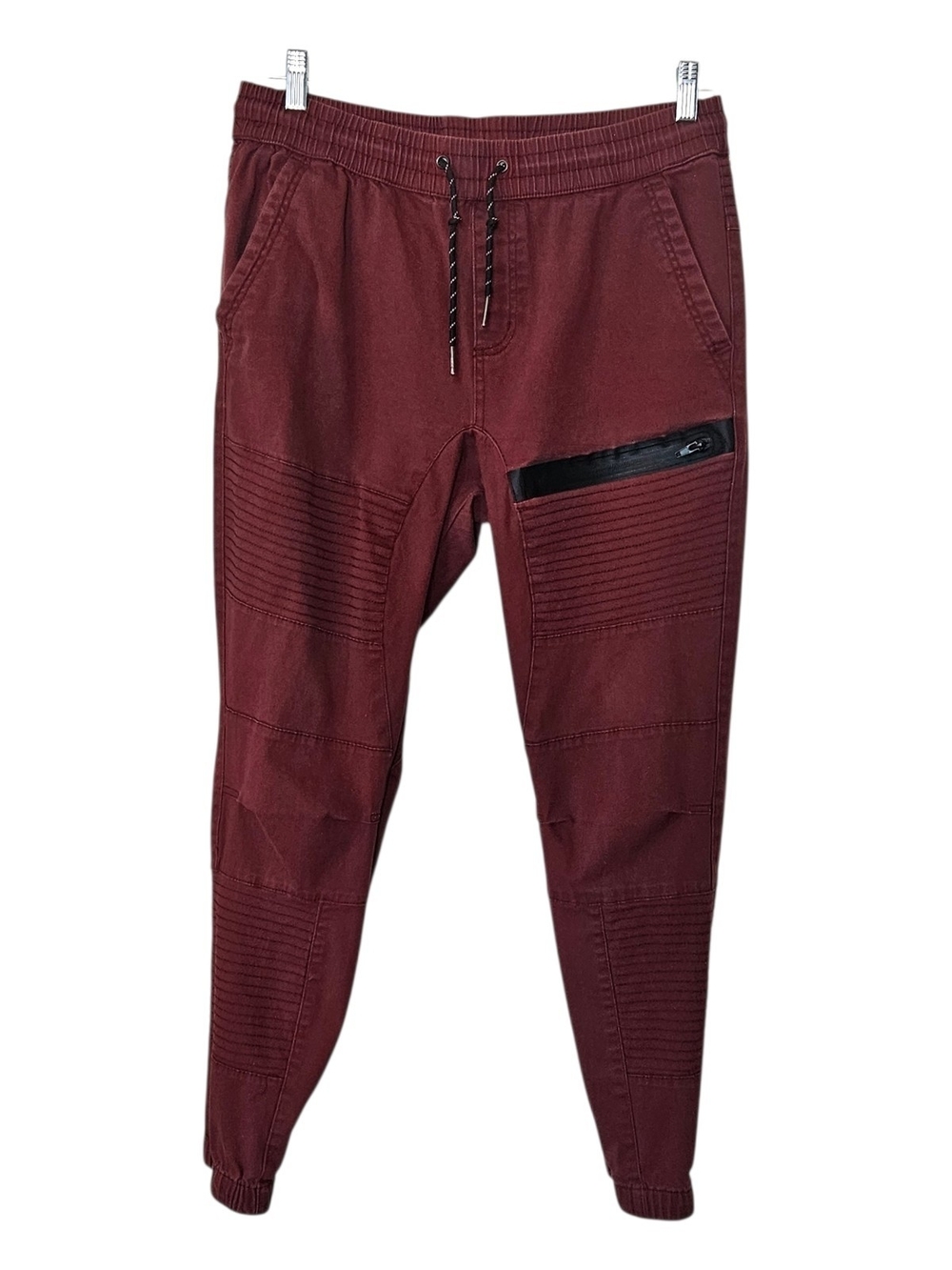 Ring of Fire Men's Rust Brown Jogger Pants with Zip Pocket